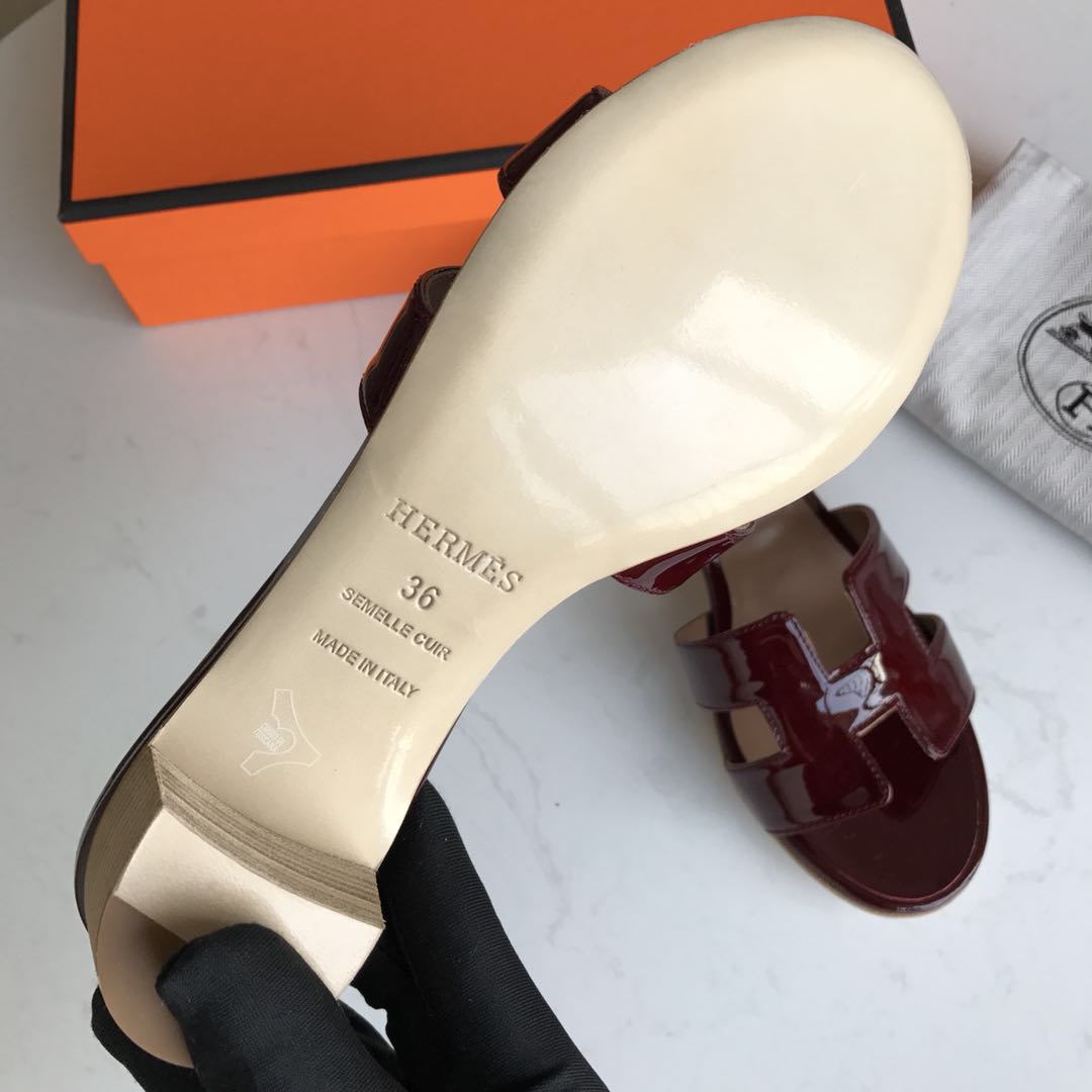 에르메스 올수공 오아시스 슬리퍼 샌들 페이던트 04